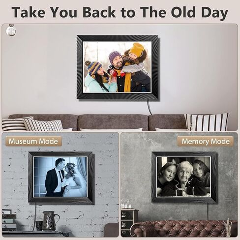 17" Large Digital Picture Frame WiFi-Photo-Frame - 32GB Smart Cloud Electronic Photo Frame, FHD Touch Screen, Slideshow, Wall Mounted, Share Photos and Videos via App or Email, Birthday Gifts for Mom in Kuwait