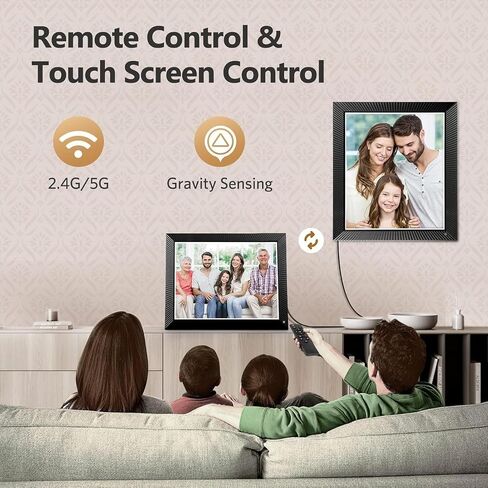 17" Large Digital Picture Frame WiFi-Photo-Frame - 32GB Smart Cloud Electronic Photo Frame, FHD Touch Screen, Slideshow, Wall Mounted, Share Photos and Videos via App or Email, Birthday Gifts for Mom in Kuwait