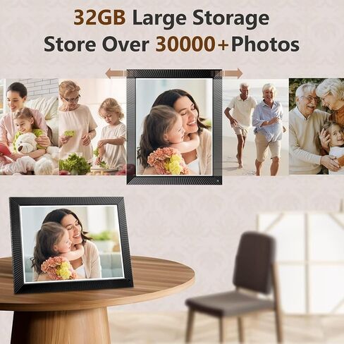 17" Large Digital Picture Frame WiFi-Photo-Frame - 32GB Smart Cloud Electronic Photo Frame, FHD Touch Screen, Slideshow, Wall Mounted, Share Photos and Videos via App or Email, Birthday Gifts for Mom in Kuwait