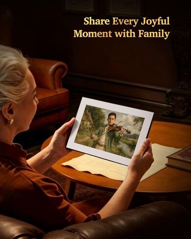 Magic AI Frame, 10.1" WiFi Digital Picture Frame, 1920 x 1200 IPS | AI Photo to Video, Free Unlimited Cloud Storage, Easy Homture App Uploads, Gift for Magic Lovers in Kuwait