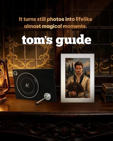 Magic AI Frame, 10.1" WiFi Digital Picture Frame, 1920 x 1200 IPS | AI Photo to Video, Free Unlimited Cloud Storage, Easy Homture App Uploads, Gift for Magic Lovers in Kuwait
