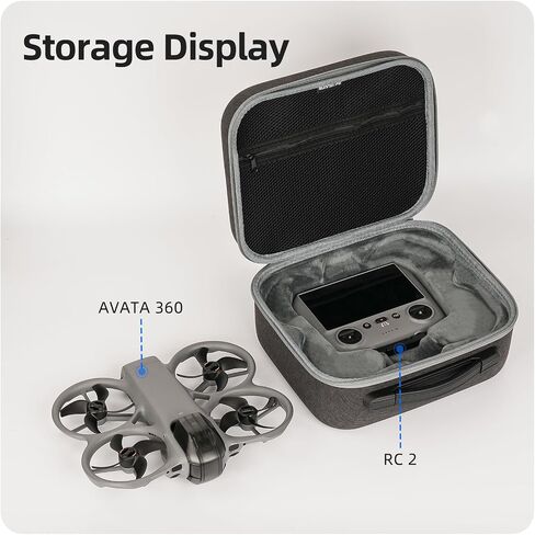 Carrying Case for DJI Avata 360 Accessories, Portable Storage Bag Protective Travel Case for DJI Avata 360 Drone and RC 2 Remote Controller in Kuwait