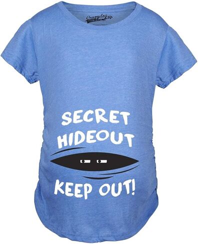 Maternity Secret Hideout Baby Peeking Maternity Shirt Funny Pregnancy Shirts in Kuwait