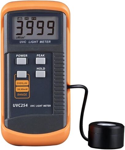 UV Meter, 248nm-262nm Short Wave UVC Light Meter Digital UV Tester Radiation Intensity Detector in Kuwait