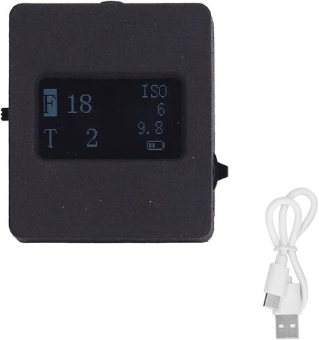 YWBL-WH Photography Photometer, ABS Cold Hot Shoe Fixing Light Meter with USB Cable for Camera, OLED Display and 30 Degree Reflection Measurement for Photographers in Kuwait
