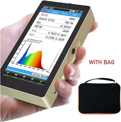 UV Meter, Handheld Spectrometer OHSP-350C 380-780 Nm LED Light Spectrometer CCT CRI Lux Meter in Kuwait