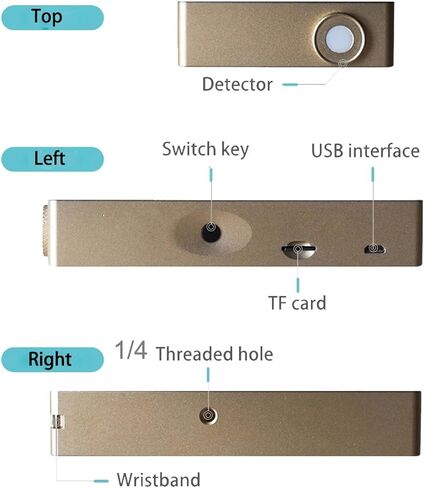UV Meter, Handheld Spectrometer OHSP-350C 380-780 Nm LED Light Spectrometer CCT CRI Lux Meter in Kuwait