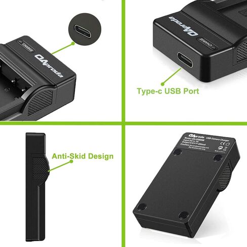 OAproda 2 Pack NP-BX1/M8 Battery and Rapid USB Charger for Sony RX100 I/II/III/IV/V/VI/VII, ZV-1 / ZV-1 II / ZV-1F, RX1,DSC-HX400 HX350 HX300 HX99 HX95 HX90V HX80, FDR-X3000, HDR-AS300 Camera Kit in Kuwait