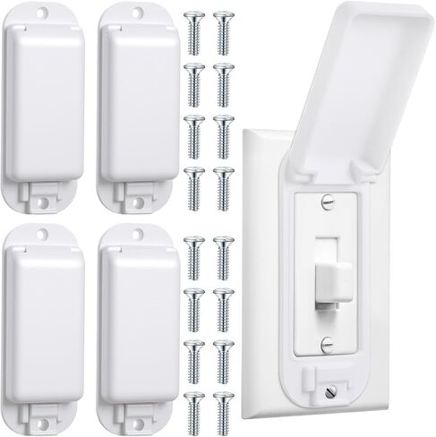 4-Pack Switch Guard,Light Switch Guard Cover,to Prevent Accidental On/Off, Child Safety Lock for Home & Nursery in Kuwait