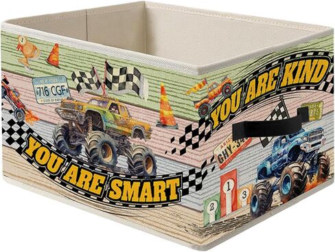Vintage Book Lovers Storage Bin Box with Handles, Retro Bookish Foldable Organizer Basket Toybox for Reading Corner Room Library Bedroom Bathroom Home Clothes Toys Books in Kuwait