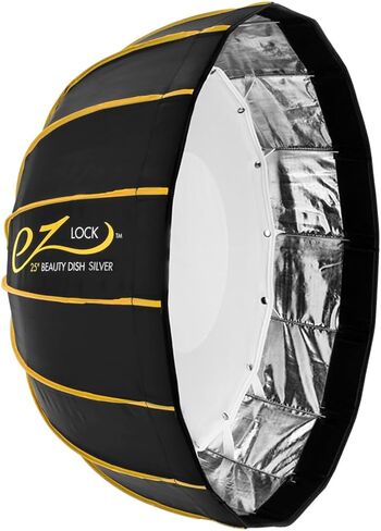 Flashpoint XPLOR 600 R2 Manual HSS Battery-Powered Outdoor Flash, Bundle with Glow EZ Lock 25" Silver Beauty Dish in Kuwait