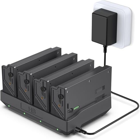 4-Pack Reveal Lipo Lithium Battery Pack Compatible with Reveal Cellular Trail Camera X Gen 3.0, 2.0, X Pro 3.0, Pro, X Ultra 3.0, SK, XB, X - Upgraded LED Meter & Solar Charging (EM6-4Pack-1) in Saudi Arabia