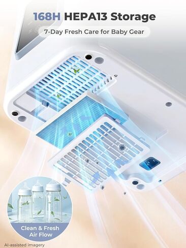 Baby Bottle Washer Pro, All-in-One Bottle Washer and Sterilizer and Dryer, Breast Pump Washer for Breast Pump Parts, Nipples, Newborn Essentials | 168H Fresh Air Storage, 29 Spray Jets, 19 min Rapid Wash, Dual Water Supply, No More Hand Washing in Kuwait