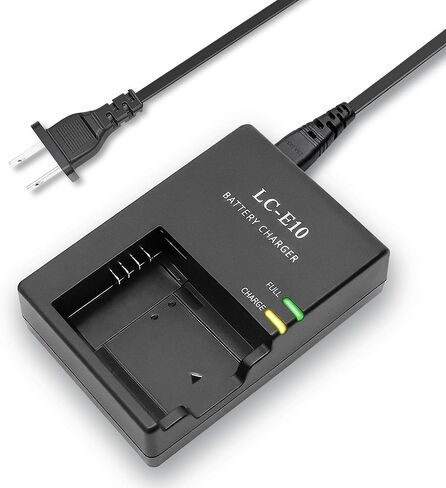 LC-E10/C/E LP-E10 Charger Replacement for Canon Rebel T7 T6 T5 T100 T3 | Camera Battery Charger for EOS 4000D 3000D 2000D 1500D 1300D 1200D 1100D Kiss X90/X80/X70/X50 series in Kuwait
