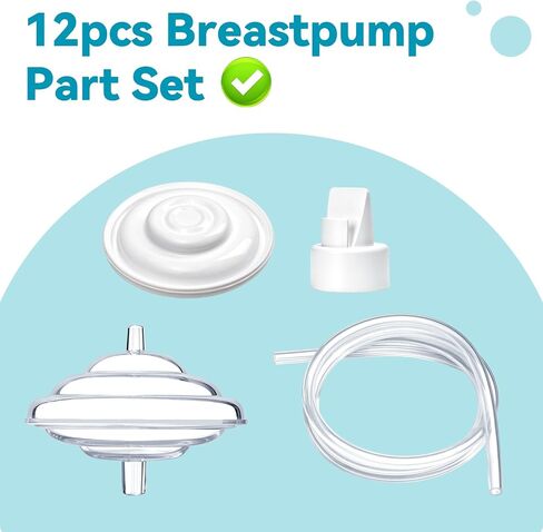 Replacement Breast Pump Parts Compatible for Spectra S1 S2 9 Plus Breastpumps with Duckbill Valves Tubes Backflow Protector in Kuwait