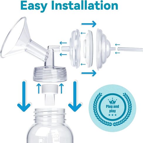 Replacement Breast Pump Parts Compatible for Spectra S1 S2 9 Plus Breastpumps with Duckbill Valves Tubes Backflow Protector in Kuwait