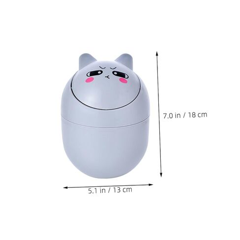 Healeved Cartoon Waste Bin Mini Trash Can 2pcs Small Plastic Desktop Sundries Container Cute Trash Bin for Office and Home Desk Organization in Kuwait