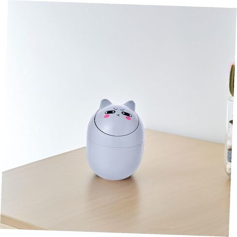 Healeved Cartoon Waste Bin Mini Trash Can 2pcs Small Plastic Desktop Sundries Container Cute Trash Bin for Office and Home Desk Organization in Kuwait