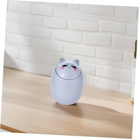 Healeved Cartoon Waste Bin Mini Trash Can 2pcs Small Plastic Desktop Sundries Container Cute Trash Bin for Office and Home Desk Organization in Kuwait
