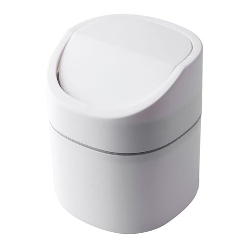 Mini Desktop Trash Can with Removable Lid, Nordic Style Plastic Garbage Bin for Office Desk & Bathroom Vanity in Kuwait
