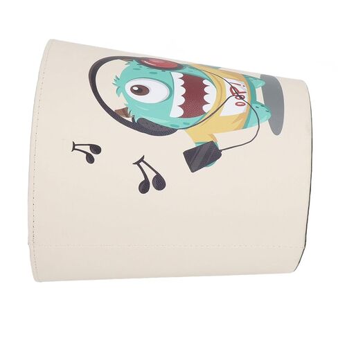 Cartoon Trash Bin, Non-Slip Base PU Leather Green Large Capacity Large Gauge Design for Bedroom Decor in Kuwait