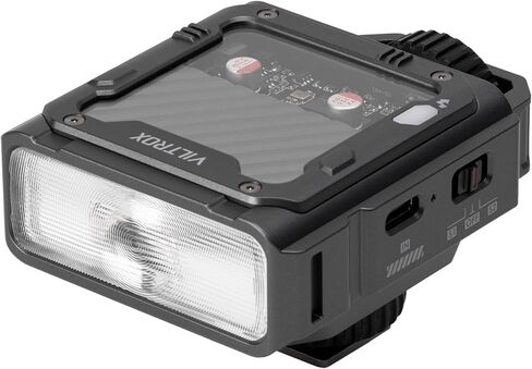 VILTROX TTL Flash for Canon, 26W/s 1800mAh On Camera Flash for Canon, Rechargeable Small Flashlight for Camera, GN16 Mini Flash, 1s Recycle Time, with Softbox (Spark Z3-C, Gray) in Kuwait