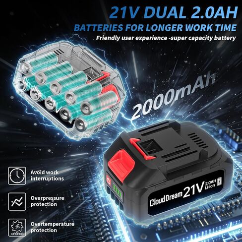 1/2 Inch Cordless Impact Wrench,900Ft-lbs (1200N.m) Brushless Electric Impact Gun,3800RPM High Torque Electric Impact Driver Kit with 2 Batteries,Fast Charger,5 Sockets,Case for Car Tires,Mower,Pickup in Kuwait