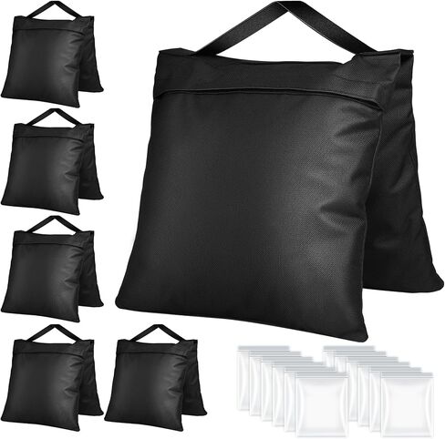 Sandbags Weight Bags for Light Stand Photography Video Support, Heavy Duty Saddlebags for Backdrop Stand, Photo Tripod, Canopy, Pop up Tent, Umbrella Base, Fishing Chair-6 Pack in Kuwait