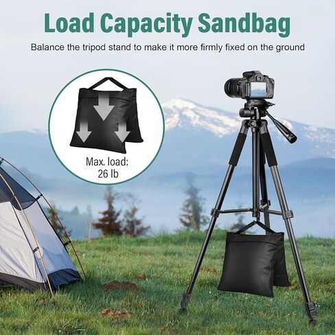 Sandbags Weight Bags for Light Stand Photography Video Support, Heavy Duty Saddlebags for Backdrop Stand, Photo Tripod, Canopy, Pop up Tent, Umbrella Base, Fishing Chair-6 Pack in Kuwait