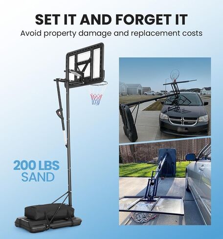 200LBS Heavy Duty Weighted Base Anchor for Portable Basketball Hoops- Outdoor Sandbag, Weather Resistant, Holds, Durable Design, Prevents Tipping & Movement in Kuwait