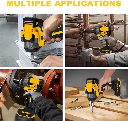 Brushless Impact Wrench for DeWalt Battery 20V, 1500Nm (1106 Ft-Lbs) 1/2" Cordless, 3-Speed High Torque Power Tool for Tire Removal, Rusted Bolts & Heavy Equipment (No Battery) in Kuwait