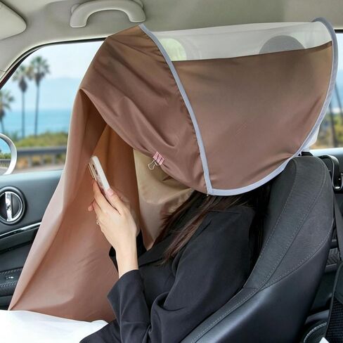Car Seat Sunshade Breathable Automotive Accessories | Heat Protection Automotive Sunshade for Summer Winter Travel Road Trip Commuting Long Driving in Kuwait