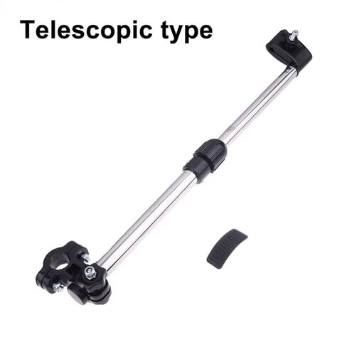 Stainless Steel Rotatable Umbrella Holder for Wheelchairs Bicycles, Adjustable Umbrella Holder Clamp(Style A Foldable) in Kuwait