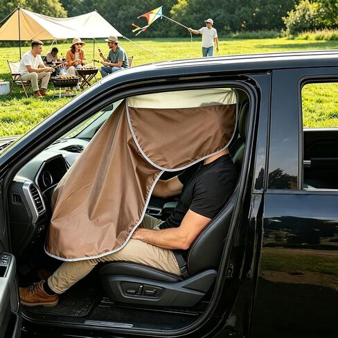 Car Seat Sunshade Breathable Automotive Accessories | Heat Protection Automotive Sunshade for Summer Winter Travel Road Trip Commuting Long Driving in Kuwait