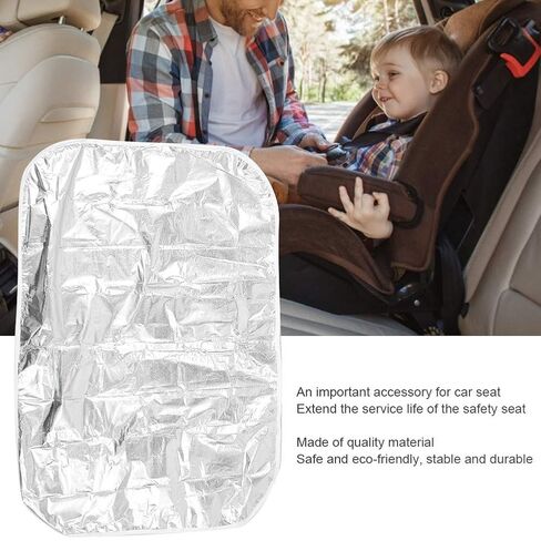 Fafeicy Car Sun Shade Cover, Spunlace PET Aluminized Film Car Cover, Block Heat Insulation Protection, Silver for Kids During Parking Outdoor Use in Kuwait