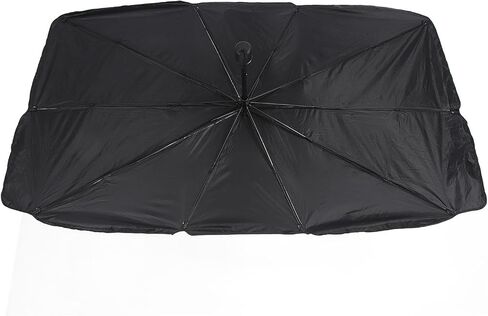 Universal Car Sun Shade Umbrella, Heat Insulation Block Sunshade, Foldable Design for Privacy Protection and Interior Protection in Kuwait