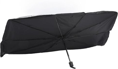 Universal Car Sun Shade Umbrella, Heat Insulation Block Sunshade, Foldable Design for Privacy Protection and Interior Protection in Kuwait