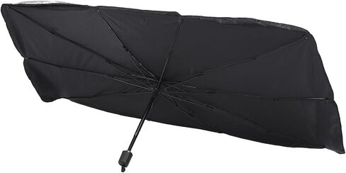 Universal Car Sun Shade Umbrella, Heat Insulation Block Sunshade, Foldable Design for Privacy Protection and Interior Protection in Kuwait
