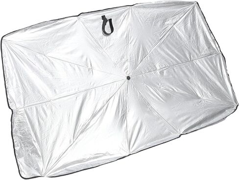 Universal Car Sun Shade Umbrella, Heat Insulation Block Sunshade, Foldable Design for Privacy Protection and Interior Protection in Kuwait
