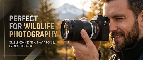 EF-E AF Adapter for Canon EF/EF-S to Sony E-Mount Camera | Canon EF/EF-S to Sony E adapter with full AF/EXIF/IS, CNC alloy, zero image loss, fits A7 series. in Kuwait