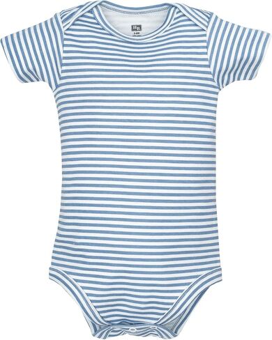 Hudson Baby Infant Boys Cotton Bodysuits 5-Pack, Blue Construction Trucks, 0-3 Months in Kuwait