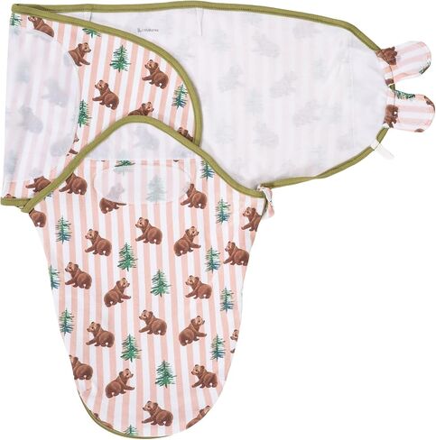 LollyBanks Swaddle Sack, Breathable Baby Swaddles,0-3 Months, Golf Print | 100% Soft and Breathable Organic Cotton, Lightweight Infant Swaddle,Registry in Kuwait