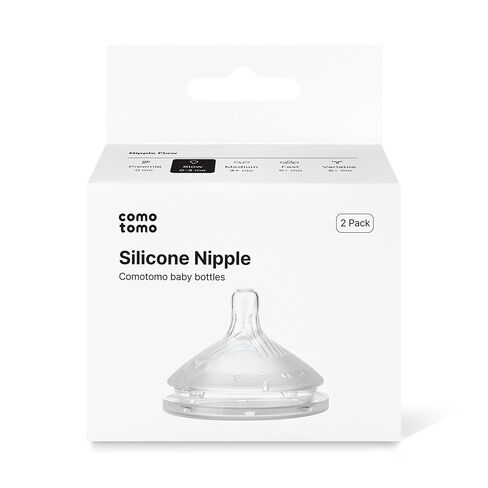 Newborn Baby Bottle Feeding Set – Comotomo Gen 2 5oz Silicone Baby Bottles (Green) + Slow Flow & Medium Flow Nipples – Anti Colic Breast Like Bottle for Newborn Feeding in Kuwait