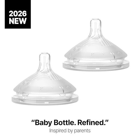 Newborn Baby Bottle Feeding Set – Comotomo Gen 2 5oz Silicone Baby Bottles (Green) + Slow Flow & Medium Flow Nipples – Anti Colic Breast Like Bottle for Newborn Feeding in Kuwait