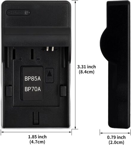 Norifon SLB-70A USB Charger for Samsung AQ100, DV100, DV101, DV150F | Compaitible with Samsung DV90, ES80, ES90, ES95, SL605, PL120, TL105, TL110, TL205, WB30F, WP10 Camera in Kuwait