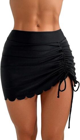 High Waist Drawstring Bikini Bottom, for Summer in Kuwait