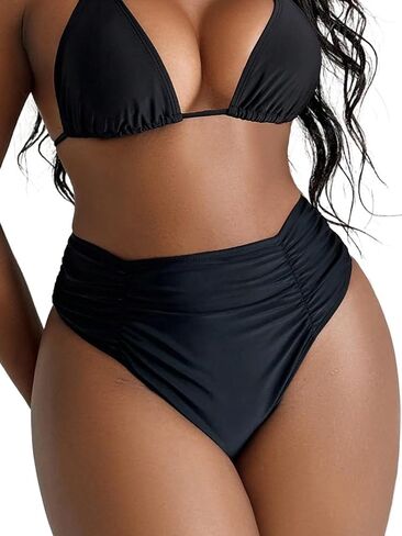 Summer Women's Sexy Solid Color Thong Swimwear Bottom in Kuwait