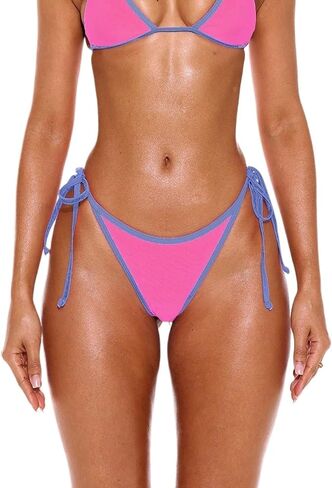 Womens Trim Tie Side Bikini Bottoms Only Summer Spring Sexy Beachwear Beach in Kuwait