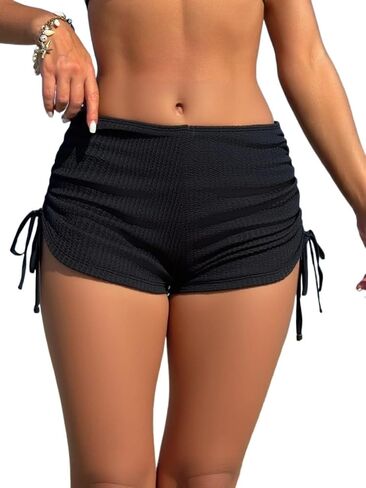 Women's Summer Beach Side Ruched Shorts in Kuwait