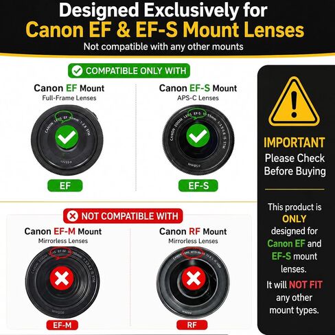 Front Body Cap and Rear Lens Cap Cover for Canon EOS EF/EF-S Lens for Rebel T7 T6 T5 T8i T7i T6i SL3 SL2 T6S,5D Mark IV/III/II, 6D Mark II/I, EOS 90D/80D 77D 70D, 7D Mark II, 1D X Mark II in Kuwait